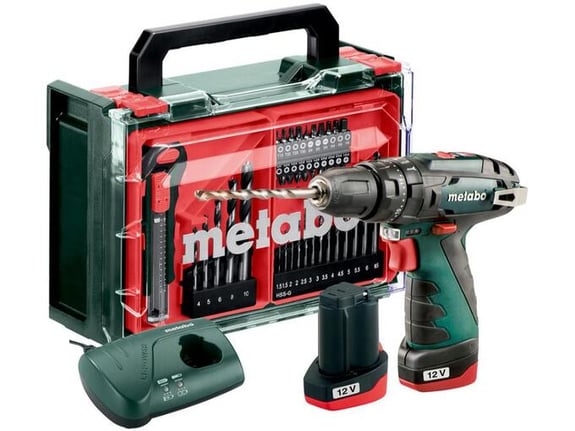 METABO akumulatorski vrtalni vijačnik PowerMaxx SB Basic set, 600385710