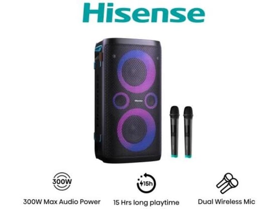 HISENSE brezžični karaoke sistem z mikrofonom PARTY STORM 1