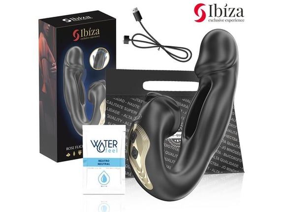 IBIZA Vibrator Rose Flicking Effect & Clit Stimulator