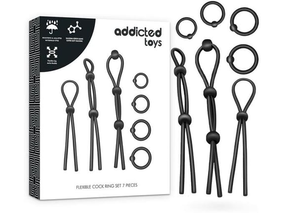 ADDICTED TOYS COCK Komplet Erekcijskih ObroČkov Addicted Toys 7 Pcs