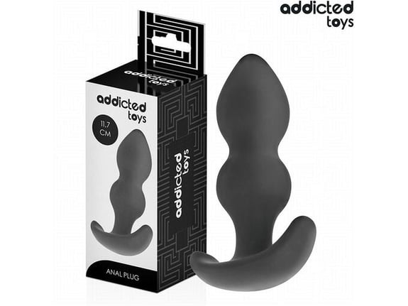 ADDICTED TOYS ANAL Analni Čep Addicted Toys Silicone Black 11,7 Cm