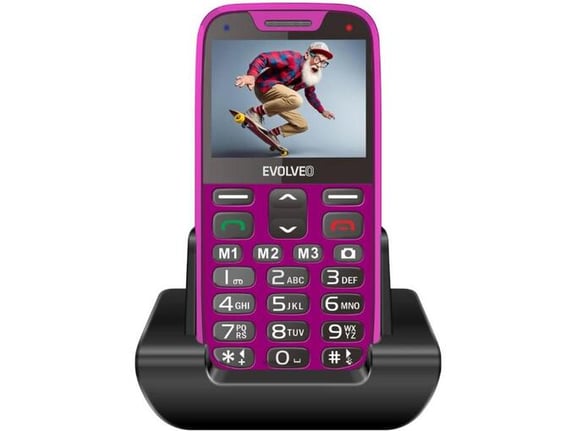 Evolveo GSM aparat EasyPhone XR - Roza barve