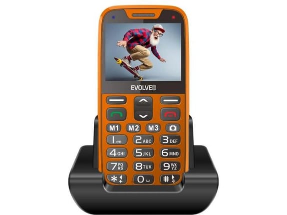Evolveo GSM aparat EasyPhone XR - Oranžne barve