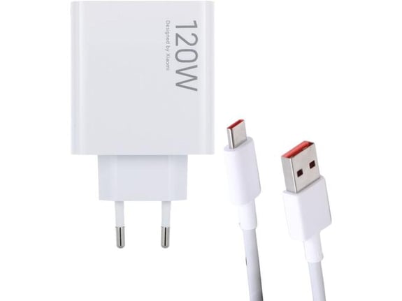 Xiaomi Original Xiaomi hišni polnilec - 120W GaN HyperCharge, USB-A izhod, s kablom USB-A na USB-C - MD