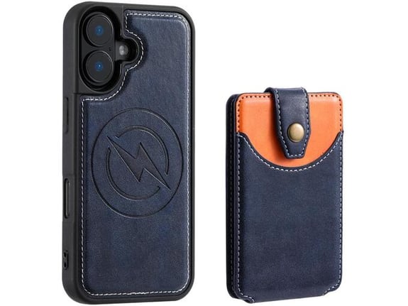 CHAMELEON ovitek za usnjen magnetni TPUL Chester Apple iPhone 16, moder