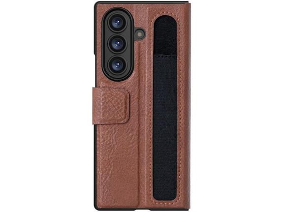 NILLKIN preklopna torbica AOGE z zaščito kamere za Samsung Galaxy Z Fold7 - rjava