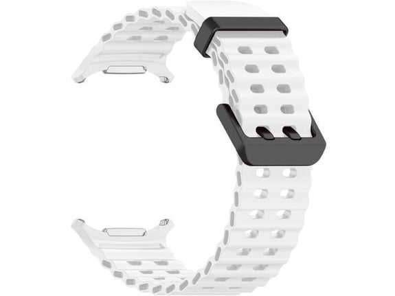 CHAMELEON silikonski pasček za Samsung Galaxy Watch Ultra, bela