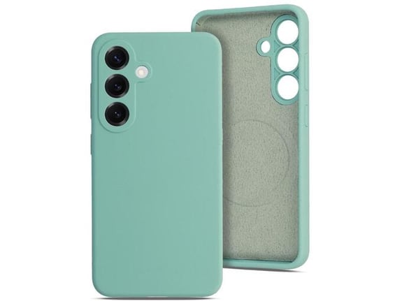 ONASI silikonski ovitek Mat Liquid z MagSafe za Samsung Galaxy S25 Ultra 5G, mint