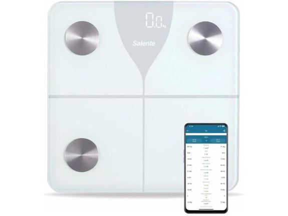 Evolveo Salente SlimFit pametna tehtnica bele barve