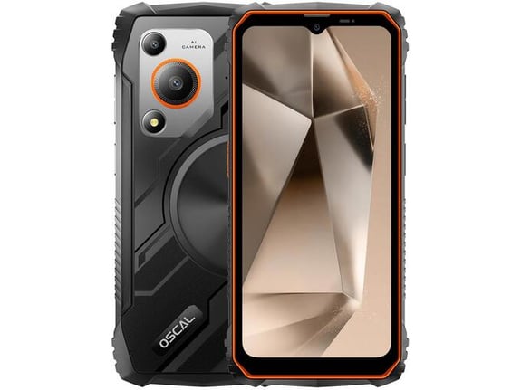 OSCAL pametni telefon Marine 1, 4GB/128GB, oranžna