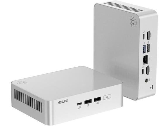 ASUS mini računalnik NUC 15 Pro+ Intel Ultra 7 255H/Intel Arc/srebrna RNUC15CRSU700002