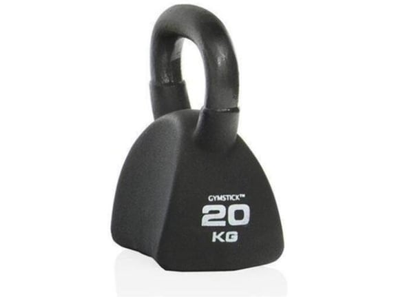 GYMSTICK uteži Ergo Kettlebell, 20 kg, črna