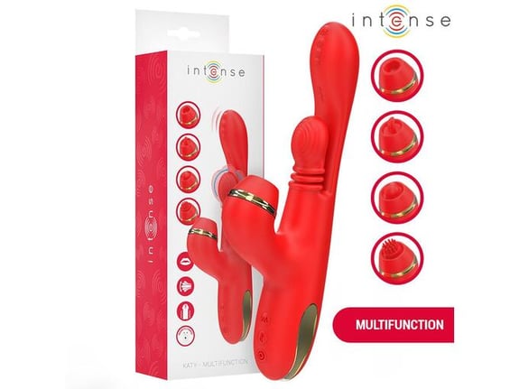 INTENSE Vibrator Rabbit Katy Multifunction Red