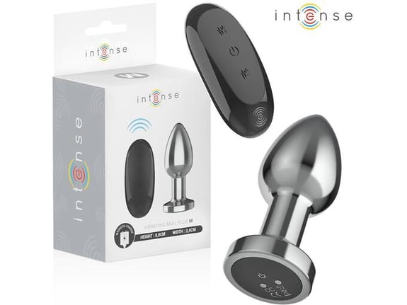 INTENSE Vibracijski Analni Čep Metal Medium