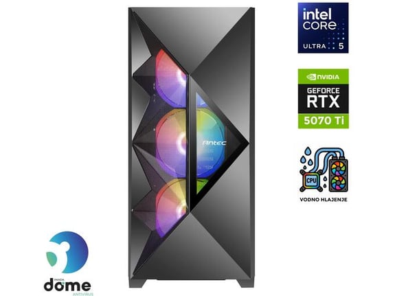 ANNI gaming namizni računalnik Gamer Extreme Ultra 5 Ultra 5-245KF/32GB/2TB SSD/RTX 5070 Ti