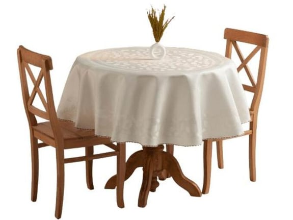 PRIRESA namizni Prt PANO KREMNA, Ø160 cm