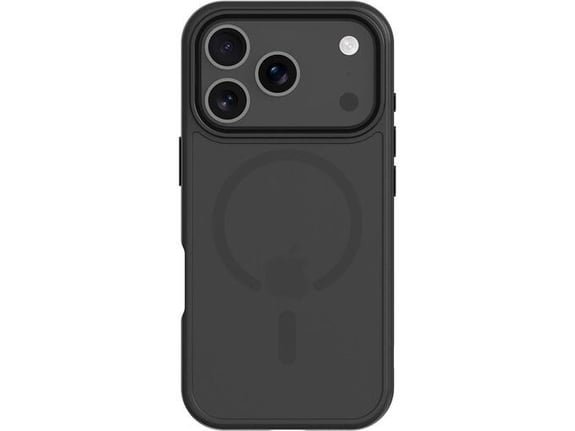 TACTICAL silikonski ovitek MagForce za iPhone 17 Pro, prozorno črna