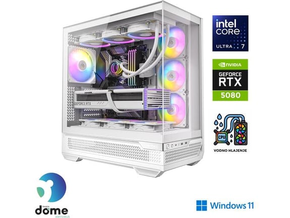 ANNI gaming namizni računalnik Gamer Elite 7 265KF/32GB/2TB SSD/Windows 11 Home/RTX 5080/bela