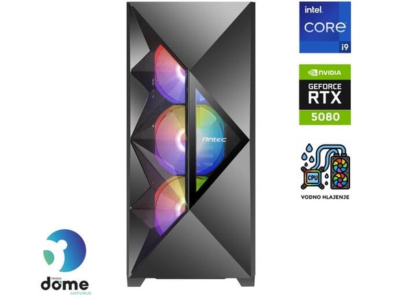 ANNI gaming namizni računalnik Gamer Elite i9-14900KF/64GB/2TB SSD/RTX 5080/črna