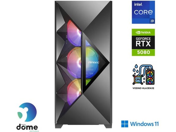 ANNI gaming namizni računalnik Gamer Elite i9-14900KF/64GB/2TB SSD/Windows 11 Home/RTX 5080/črna