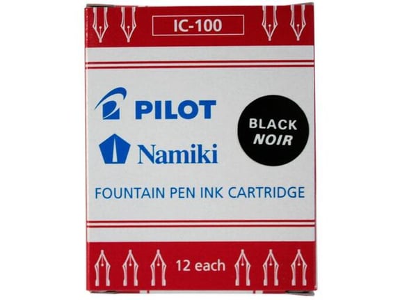 PILOT črnilni vložek 1447, črn, 12 kos