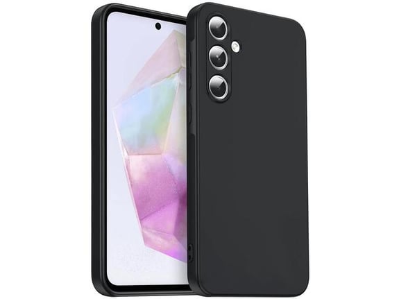 ONASI silikonski ovitek za Samsung Galaxy S25 FE, črna