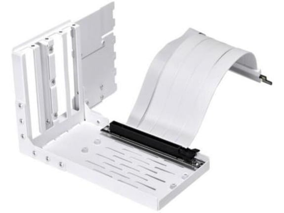 LIAN LI komplet za vertikalno montažo grafične kartice, PCIe 4.0, bel, vključuje dvižni kabel 200 mm