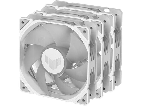 ASUS ventilatorji TUF Gaming TR120, 120mm, ARGB, bela, 3 kos