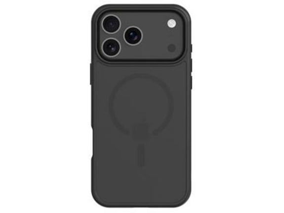 TACTICAL silikonski ovitek MagForce za iPhone 17 Pro Max, prozorno črna