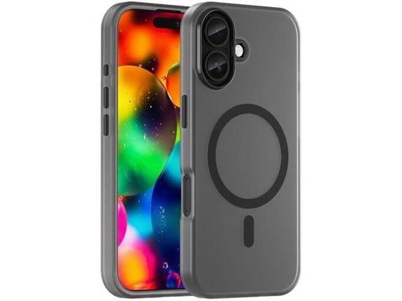 CHAMELEON ovitek za gumiran TPU Magnetic Frost MagSafe iPhone 17, črn