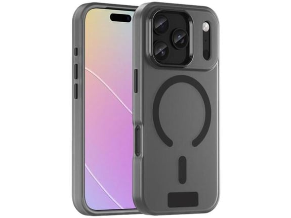 CHAMELEON ovitek za gumiran TPU Magnetic Frost MagSafe iPhone 17 Pro Max, črn