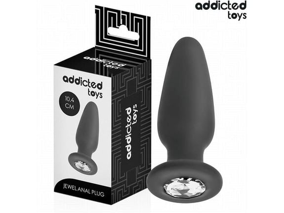 ADDICTED TOYS ANAL Analni Čep Addicted Toys With Jewel Black (m)