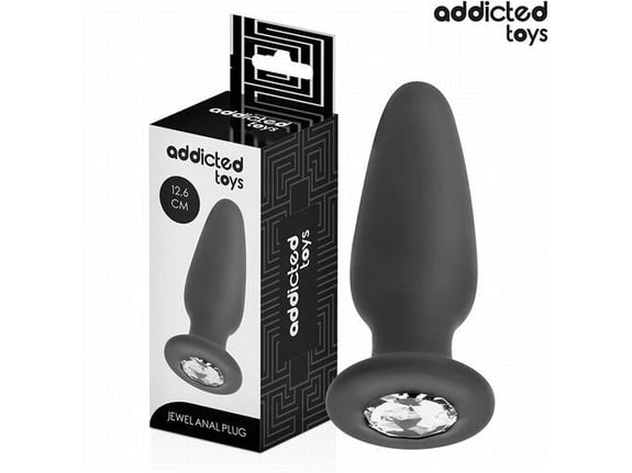 ADDICTED TOYS ANAL Analni Čep Addicted Toys With Jewel Black (l)