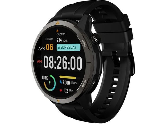 AGM Legion športna pametna ura GPS, 5ATM, IP67, MIL-STD-810H - črna