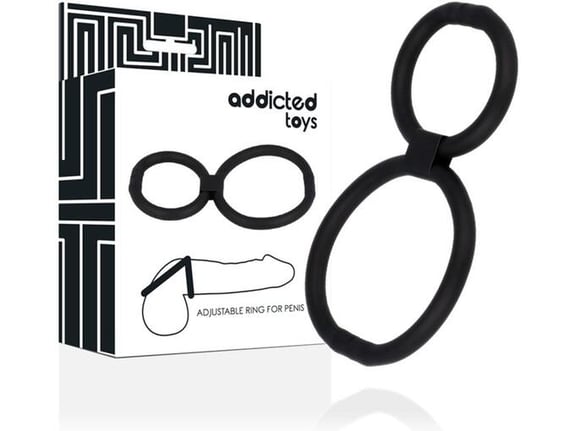 ADDICTED TOYS COCK Erekcijski ObroČek Addicted Toys Adjustable Black