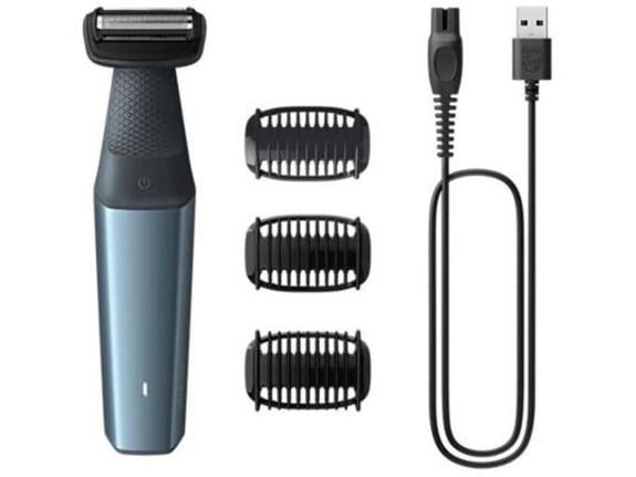 PHILIPS Bodygroom Series 3000 BG3027/05 – Prirezovalnik za telo, 3 nastavki, 60 min