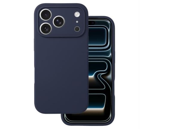 ONASI ovitek za silikonski iPhone 17 Pro/iPhone 18 Pro, mat temno moder