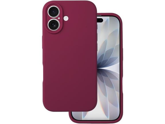 ONASI silikonski ovitek za iPhone 17, rdeča
