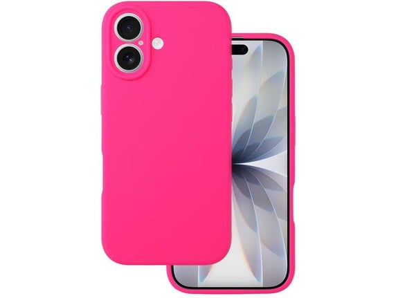 ONASI silikonski ovitek za iPhone 17, roza