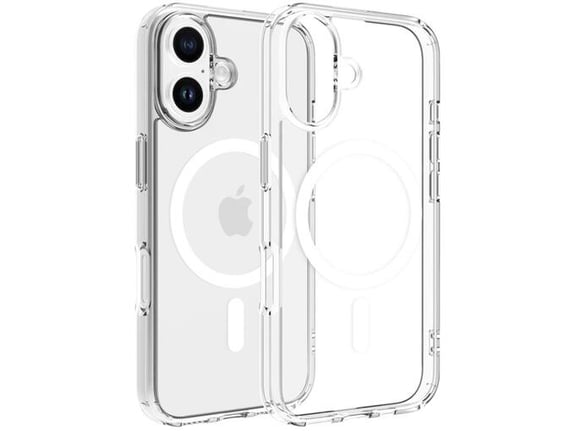 CHAMELEON ovitek za gumiran TPU Magnetic Clear MagSafe iPhone 17, bel