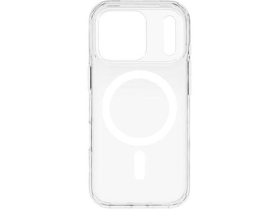 CHAMELEON ovitek za gumiran TPU Magnetic Clear Apple iPhone 17 Pro Max, bel