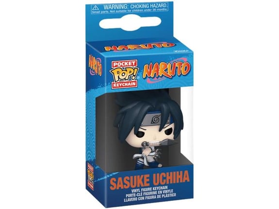FUNKO pop keychain: naruto - sasuke uchiha obesek