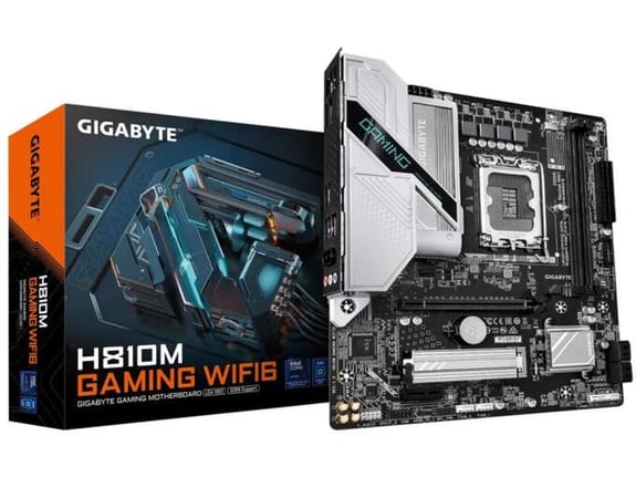 GIGABYTE matična plošča H810M Gaming WIFI6, LGA1851, micro ATX, WiFi 6