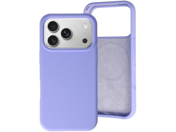 ONASI ovitek za silikonski RainBow Liquid MagSafe iPhone 17 Pro, vijola