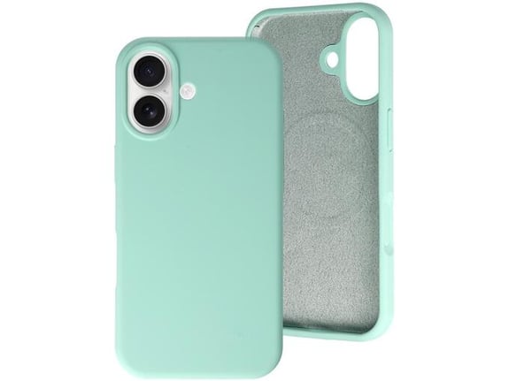 ONASI ovitek za silikonski RainBow Liquid MagSafe iPhone 17, mint