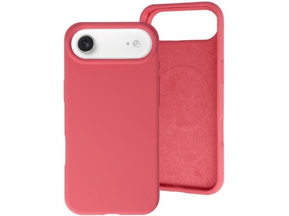 ONASI ovitek za silikonski RainBow Liquid MagSafe iPhone 17 Air, rdeč