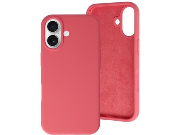 ONASI ovitek za silikonski RainBow Liquid MagSafe iPhone 17, rdeč