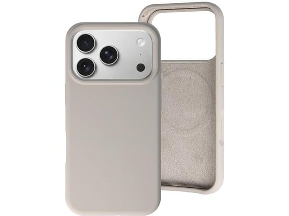 ONASI ovitek za silikonski RainBow Liquid MagSafe iPhone 17 Pro Max, siv