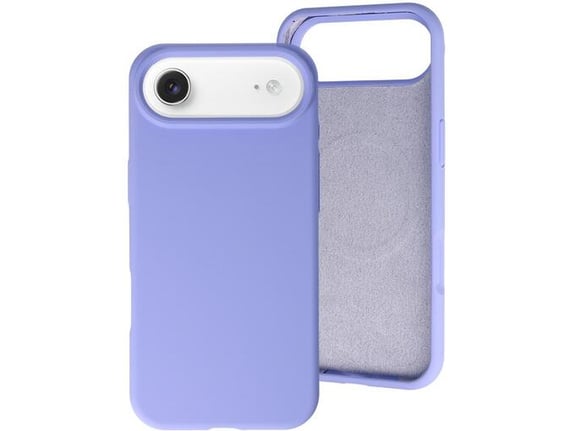 ONASI ovitek za silikonski RainBow Liquid MagSafe iPhone 17 Air, vijola