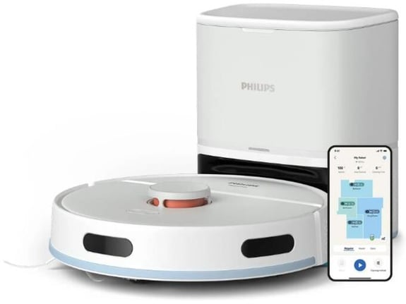 PHILIPS robotski sesalnik s postajo XU2100/25, bela